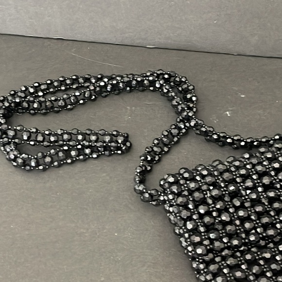 VINTAGE 90’S EXPRESS BLACK BEADED PURSE - Picture 3 of 7